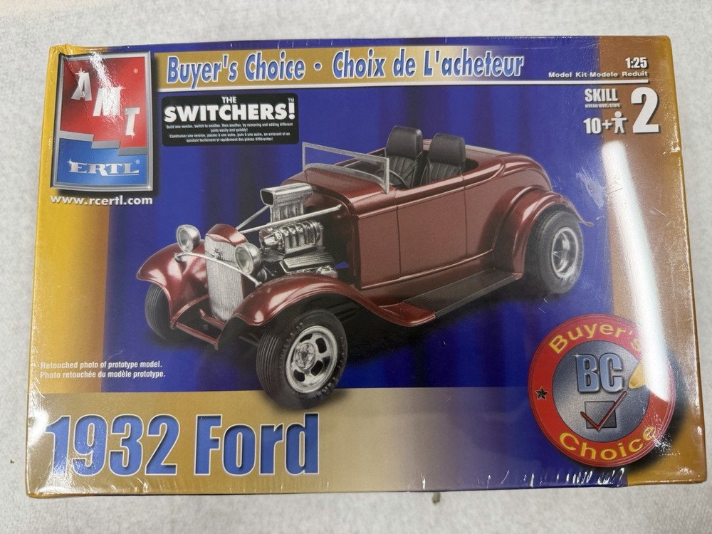 1/25 AMT/ERTL 1932 FORD MODEL KIT NIB BUYERS CHOICE “SWITCHERS” RARE HTF