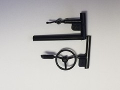 67 Chevy Impala STEERING WHEEL / COLUMN from AMT 1:25 Model Supernatural 1967