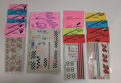 NASCAR Racing 1/24-1/25 Model Car Vtg Decal Sheets Army Navy Marines Lot Of 17