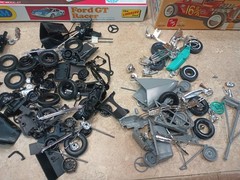 Vintage 60’s 70’s MODEL KIT Junkyard Graveyard Car Parts Boxes LOT Huge 750+