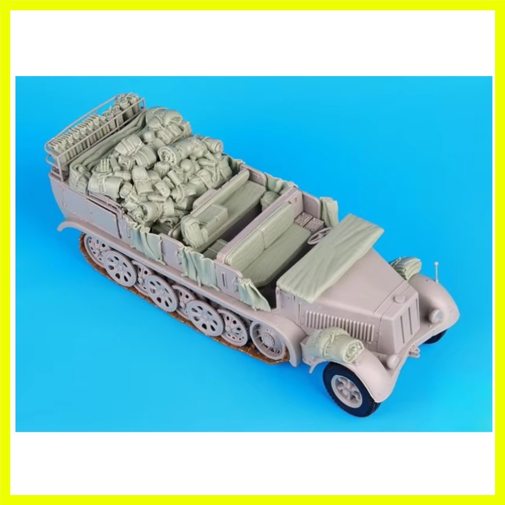 1/35 Scale Die-Cast Resin Model Assembled Kit Sd.kfz. 8 Accessories Set (No C…