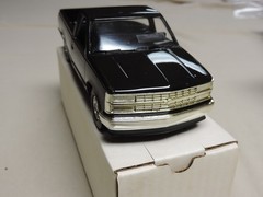 1990 Chevrolet Silverado C1500 pickup 1/25 ERTL dealer promo Black RZ truck