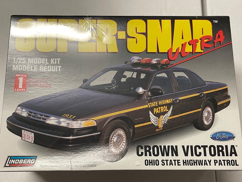 LINDBERG FORD CROWN VICTORIA OHIO STATE HIGHWAY PATROL 1/25 SCALE FACTORY SEALED