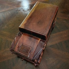 H-1 Hummer Hand Crafted of Reclaimed Mahogany Wood Model Made In Vietnam