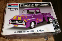 1/24 2016 monogram 1955 ford F-100 street rod plastic model kit see description