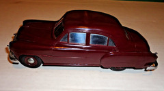 Vintage 1951 Chevrolet 4 Door Sedan Dark Maroon Dealer Promo Car Bank
