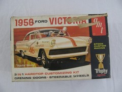 1965 AMT 1/25 Trophy Series 1956 Ford Victoria 3 in 1 Model Car Kit #2156 Read!