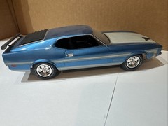 1971 Ford Mustang Boss 351 1/25 Scale Built Model. Free Shipping
