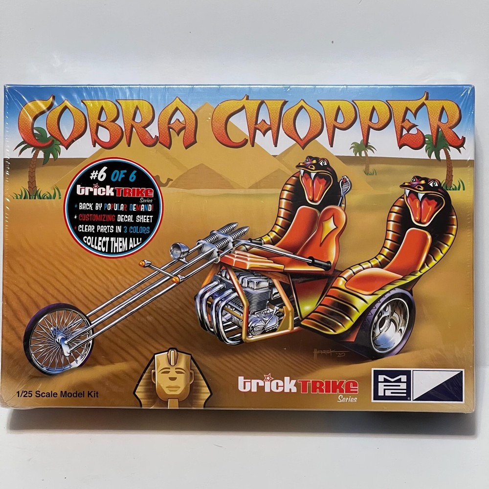 AUTOWORLD MPC MPC896 1:25 COBRA CHOPPER “TRICK TRIKES” SERIES SKILL 2 MODEL KIT