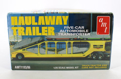 Haulaway Trailer Five-Car Automobile 1/25 Model Kit 2020 AMT Factory Sealed
