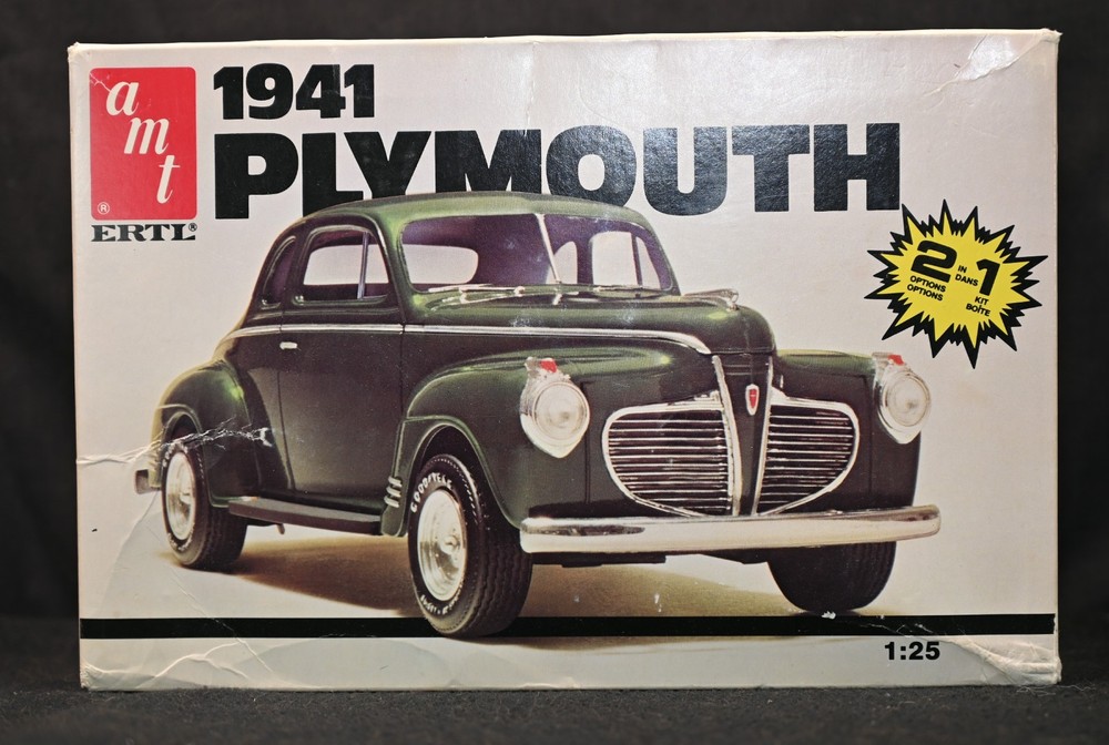 AMT Ertl 1941 Plymouth Coupe 2n1 1:25 Model Kit 6586 Sealed Bags NO INSTRUCTIONS
