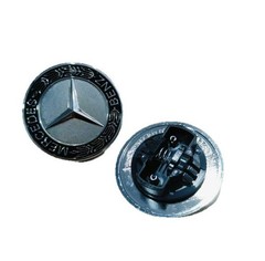Front Hood Mounted Star Logo Badge Emblem Ornament for Mercedes- C E S AMG 57mm