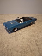 MPC PRO-BUILT 1968 DODGE CORONET R/T CONVERTIBLE MOPAR MODEL KIT 1:25 B-5 BLUE