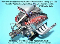 PTMC 29 8) Machined Aluminum Hex Fittings .089″ ID LBR Model Parts PRO TECH