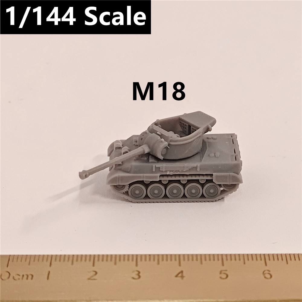 U.S. Army M18 Tank Destroyer, 3D Printed ,1/144 Scale Mini Tank Model,Resin