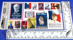 Diorama Accessory – 1/35 Vichy France Propaganda Posters, Various Sizes – WW2