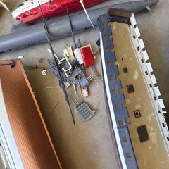 Large Group Lot Vintage Model Models Ship Ships Boat Boats Junk Yard Junkyard