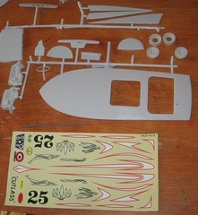 AMT Customizing Boat Kit Lot of 2 Vintage Built in Box & Unbuilt Blueprinter 60s