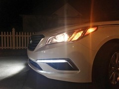 Ijdmtoy Xenon White Led Daytime Running Lights Compatible 2015-2017 Hyundai