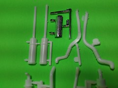 Mack R685ST 1/25 AMT big rig semi truck model car part lot exhaust pipes stacks