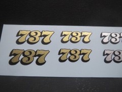 Bonneville Numbers Decal Sheet from Fremont Racing Specialties