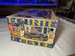 Vint 1968 AMT Plastic Model Kit Bonnie & Clyde 1932 Ford Roadster unbuilt w/box