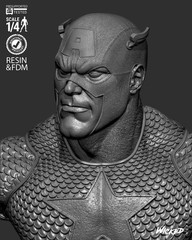 Captain America Retro Comic Bust model kit unassembled unpainted see Description