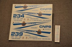 1/24, 1/25 Police Car decals (Bill Bozo – CNPS, Canada)