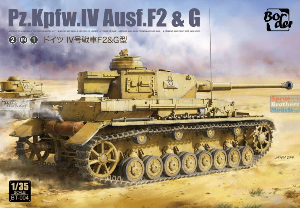 BDMBT004 1:35 Border Model Panzer Pz.Kpfw.IV Ausf.F2 & G (2in1)