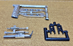 1972 Chevy Nova SS SHACKLES, SHOCKS & TRACTION BARS 1/25 NEW Model PARTS AMT