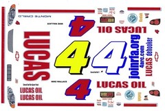 #4 Mike Wallace Lucas Oil 2005 1/24th – 1/25th Scale Decals