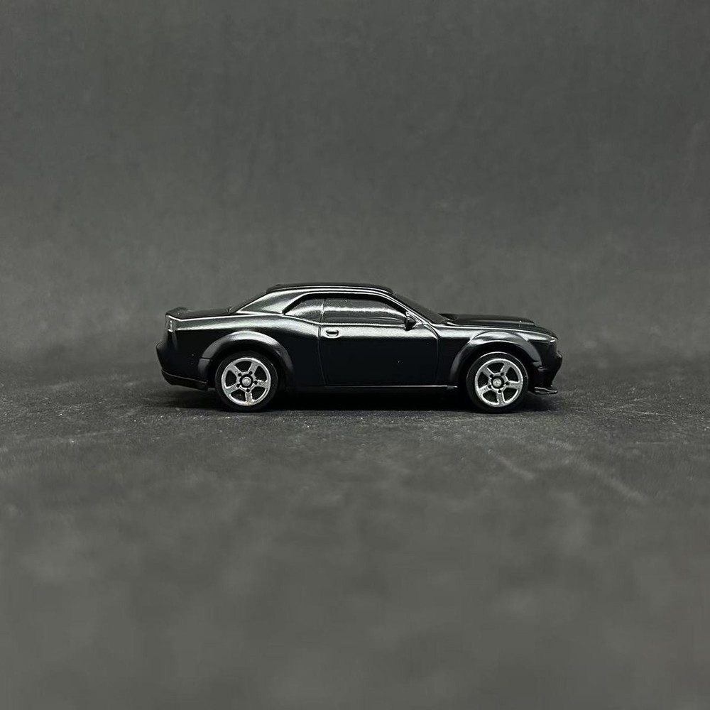 1/64 Diecast Car Model Diorama Dodge Challenger SRT Demon 170 Black Muscle Alloy