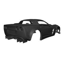 1/25 Scale Resin 2011 Corvette Z06 Body 3D Printed