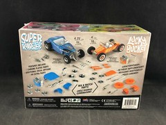 Lindberg Lucky Bucket & Super Roadster Customizable Show Rods 1:32 SC Kit HL136