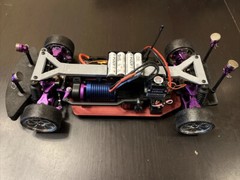 HPI E10 model car Aluminum Chassis Upgrade