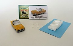 New! SMC-809WC 1955 Mercury Sun Valley 2 Door HO-1/87th Scale White & Clear Res.