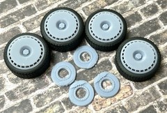 Resin 20 Inch: “Porsche TurboFan”Model car Wheels/Tires 1/24 1/25 scale