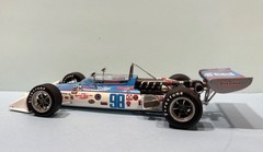 **NEW ** 1/25 72 VIVITAR EAGLE DRIVER MIKE MOSLEY SEMI KIT, INDY RESIN, CART