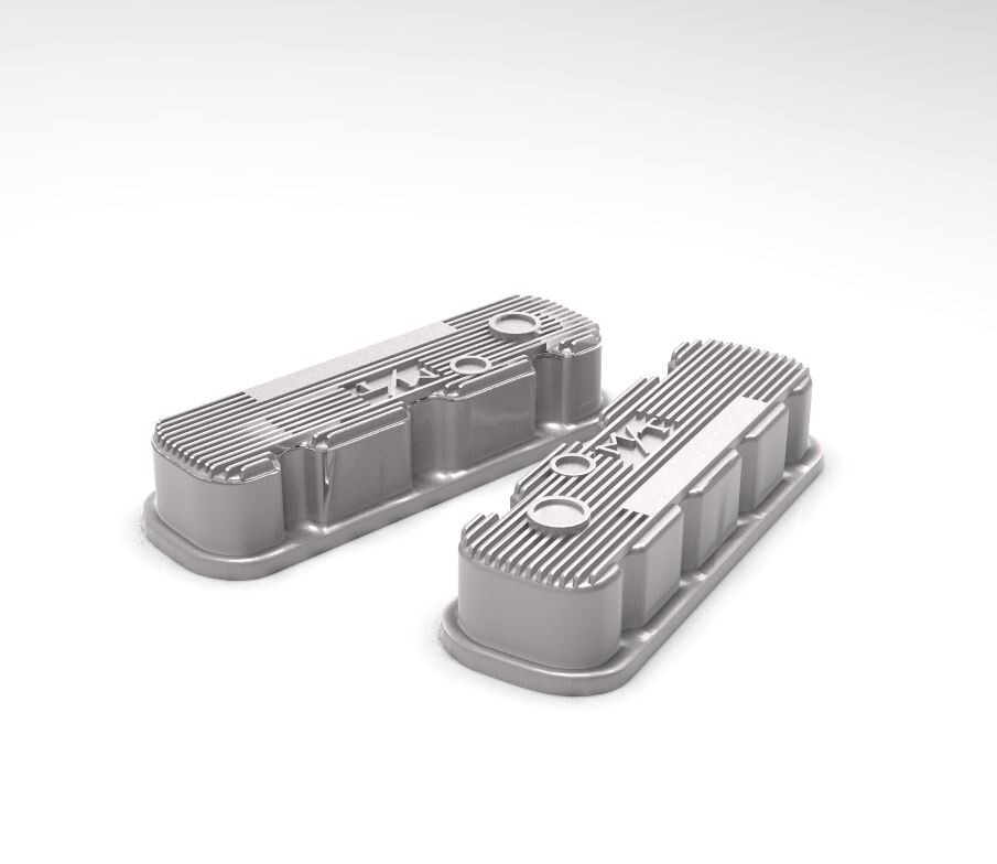 1:20 Resin M/T Big Block Chevy Tall Style Valve Covers 2pk (4 pieces)