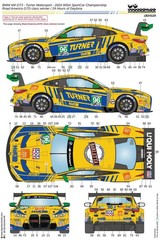 LB Pro 1/24 BMW M4 GT3 Turner ’24 Daytona 24h #96 Decal with Carbon NuNu 16779