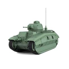 SSMODEL SS72652 1/72 25mm Military Model Kit France B1 Heavy Tank (Phase III)