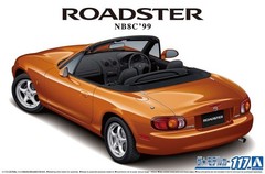 Aoshima 1/24 Scale The Model Car(117)Kit Mazda MX-5 Miata Roadster RS NB8C ’99