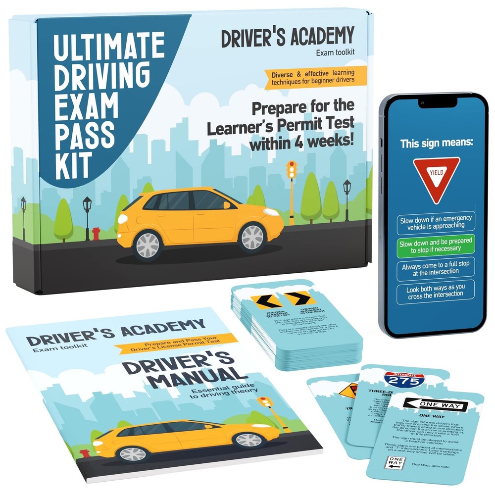 Driving Exam Pass Kit – Gift for Teen Boys and Girls 15-18 Year Old, Medium