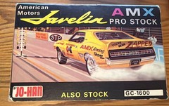 RARE JO-HAN AMERICAN MOTORS AMX JAVELIN PRO STOCK RACER 1/25 SCALE MODEL USA