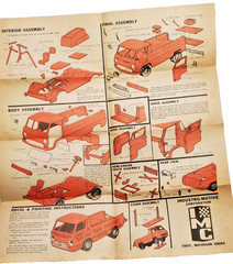 IMC Little Red Wagon Customizing Kit Model Car Kit Instruction Sheet only!!