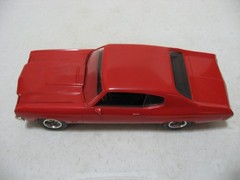Monogram Red 1970 Chevy Chevelle Malibu SS 454 1/25 Scale Built Model Kit #2268