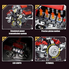 V8 Engine Model Kit – App-Controlled & Educational