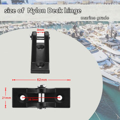 Boat Bimini Top Fittings Hardware 7/8 Inch Bimini Fittings Set,Nylon Bimini Top