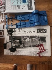 Lot Of 2 Revell 1:25 scale 1967 Plymouth GTX Hemi model kit Sox & Martin