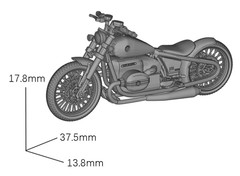 1/64 Motorcycle Model R18 Garage Model Accessories Are Colorless 1pc